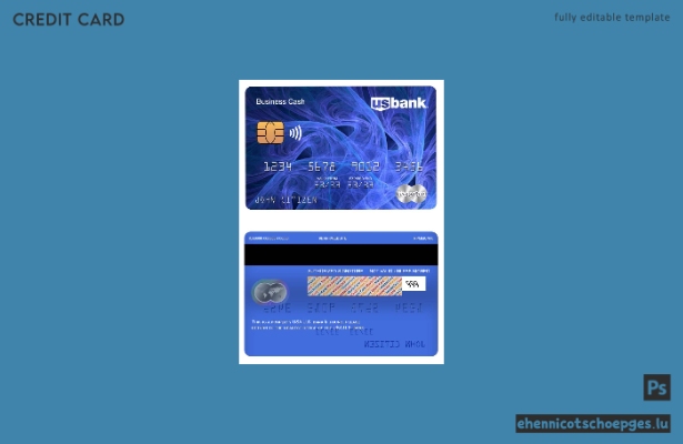 USA U.S. Bank Mastercard Beispielvorschau